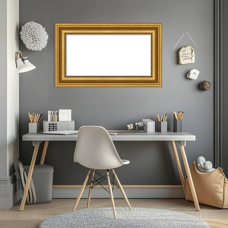 Amanti Art Parlor Black Framed Dry Erase Magnetic Board