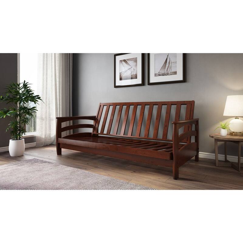 Galena Dark Cherry Futon Frame - Full - Dark Cherry