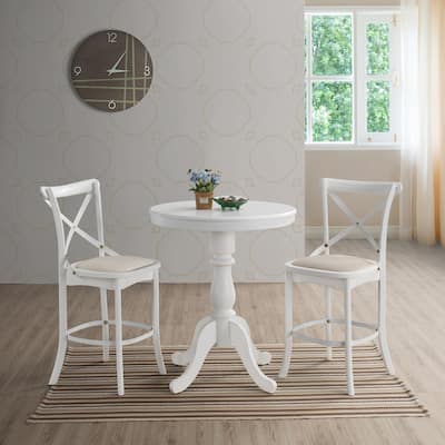 Carolina Living Fairview Round Pedestal Bar Table