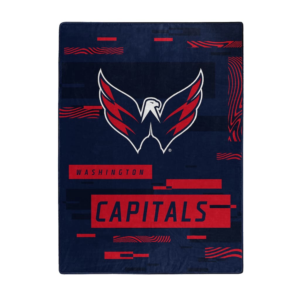 NHL Washington Capitals Digitize Raschel Throw Blanket