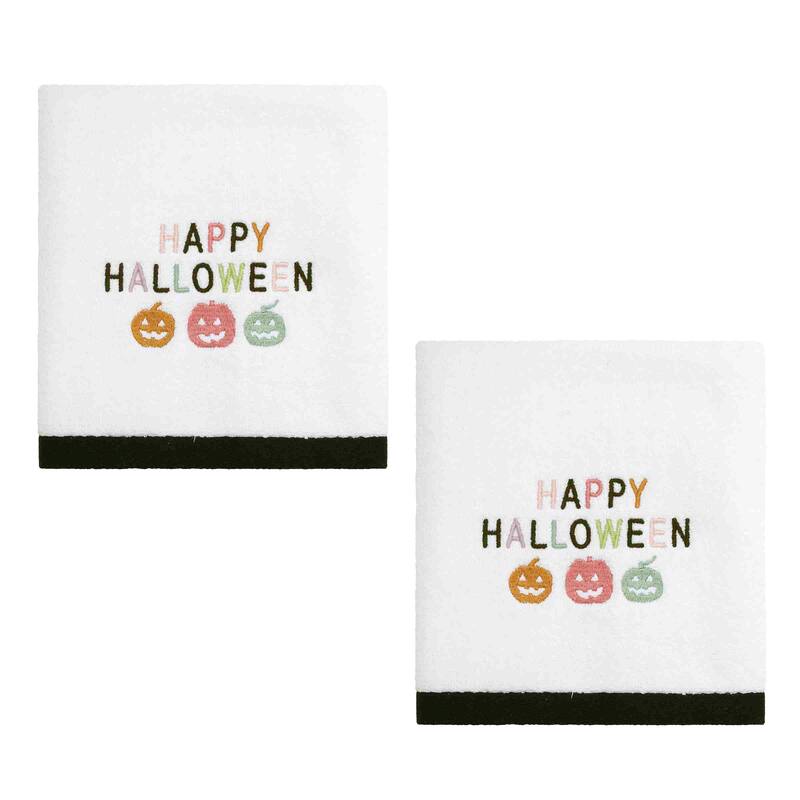 Avanti Happy Pastel Halloween 2-Pack Hand Towels