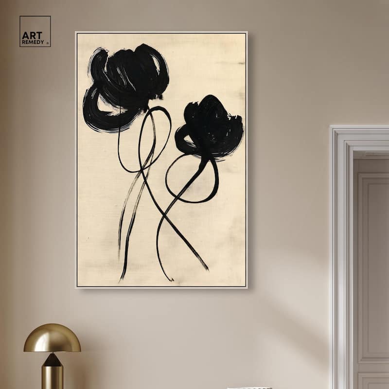 Florals in the Minimal II Canvas by Art Remedy