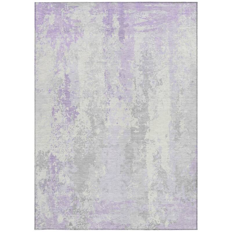 HomeRoots Abstract Transitional Rectangle Outdoor Rug