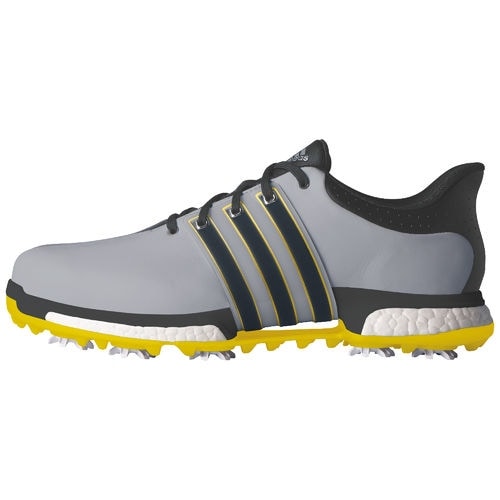 Adidas Men's Tour 360 Boost Light Onix/Bold Onix/Vivid Yellow Golf Shoes Q44845 / Q44827