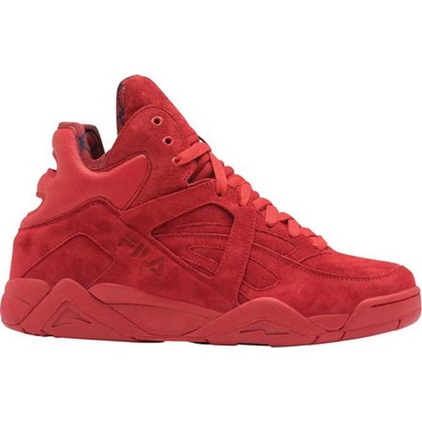 all red high top filas