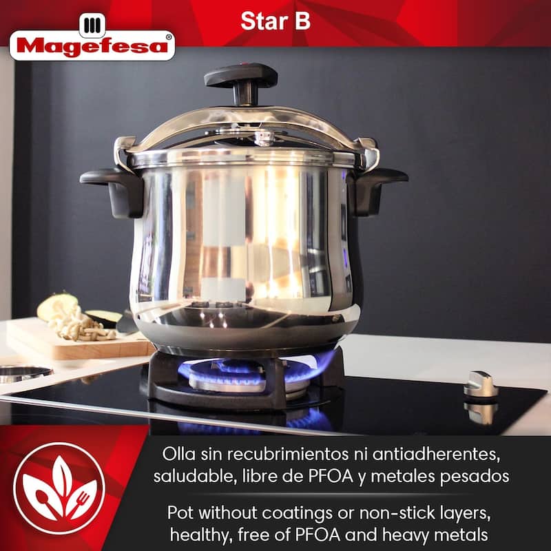 Magefesa Star Belly Stainless Steel Pressure Cooker
