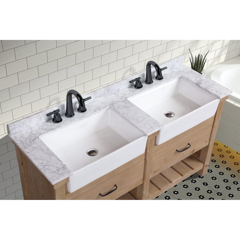 Ari Bath, Marina 60" Bathroom Vanity, Driftwood Finish