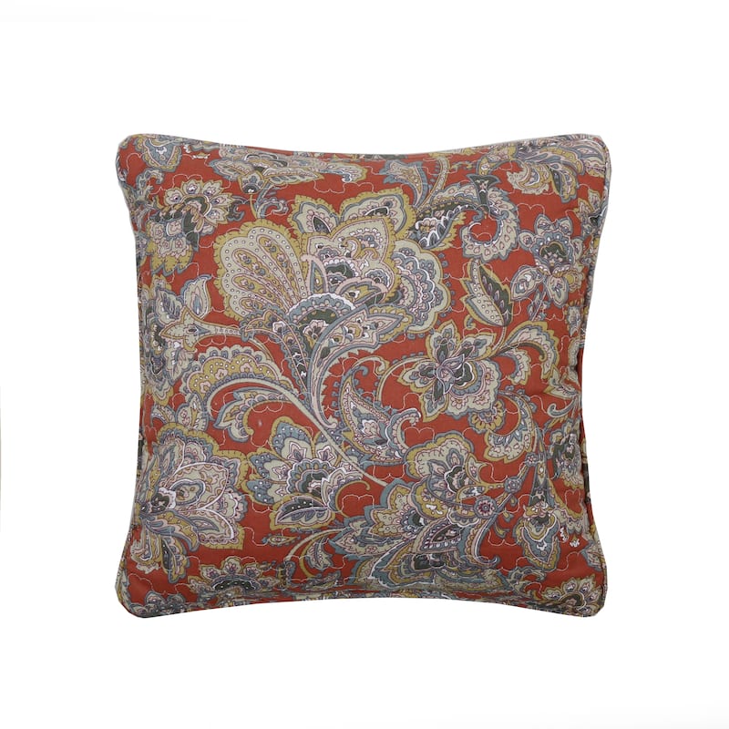 Cozy Line Vintage Rustic Bronze Country Paisley Fall 6 Piece Cotton Daybed Bedding Set