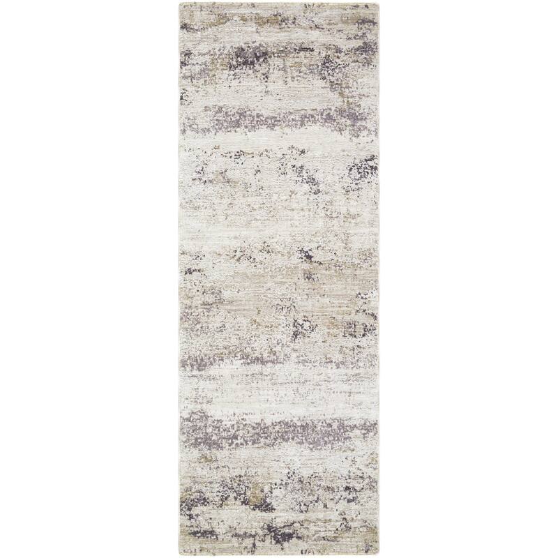 Livabliss Gakko Rustic Area Rug - Ivory - 2'7" x 10'