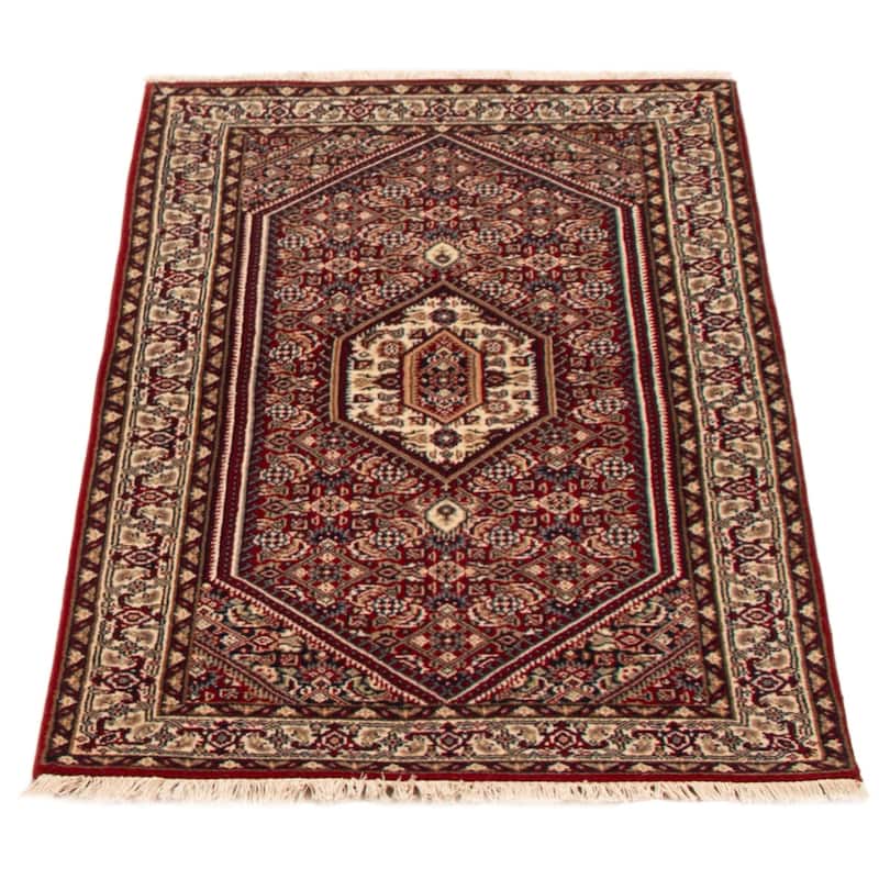 ECARPETGALLERY Hand-knotted Bijar Red Wool Rug - 3'0 x 5'2