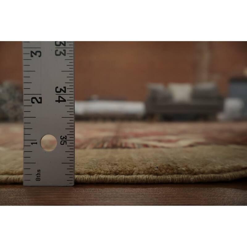 Hand Knotted Oriental 100% Wool Carpet Modern All-Over Multi-Colored Contemporary Area Rug - 9' 9'' X 6' 10''