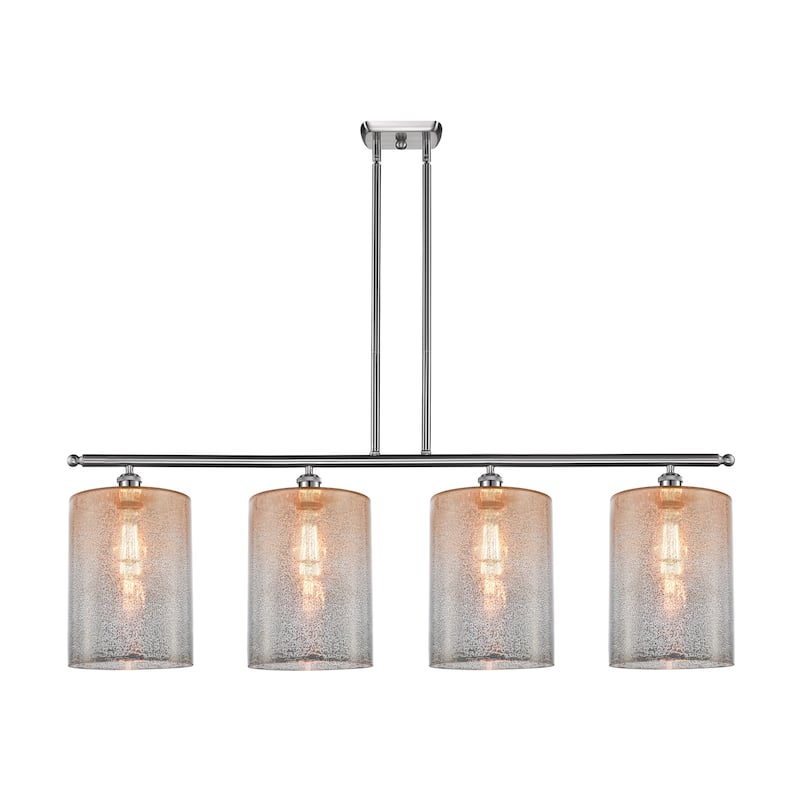 Innovations Lighting Cobbleskill - 4 Light 48" Island Light - Mercury/Brushed Satin Nickel