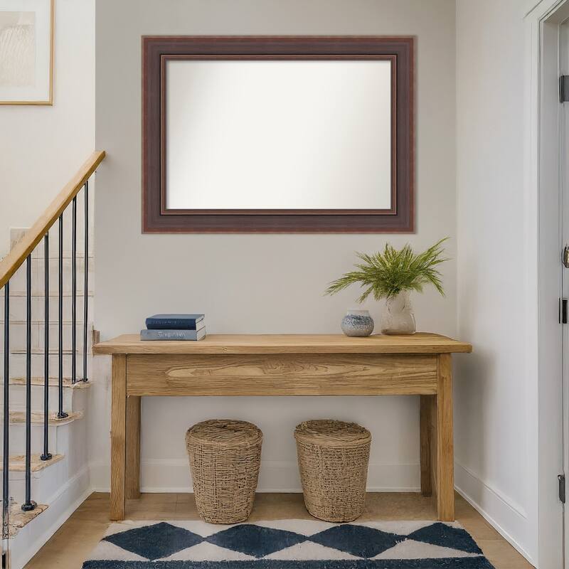 Moab Brown Bronze Non-Beveled Framed Wall Mirror - Moab Brown Bronze