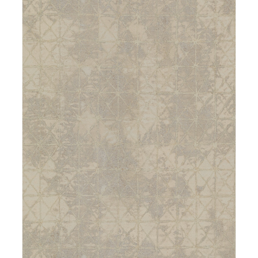 A-Street Prints Odell Pewter Antique Tiles Wallpaper