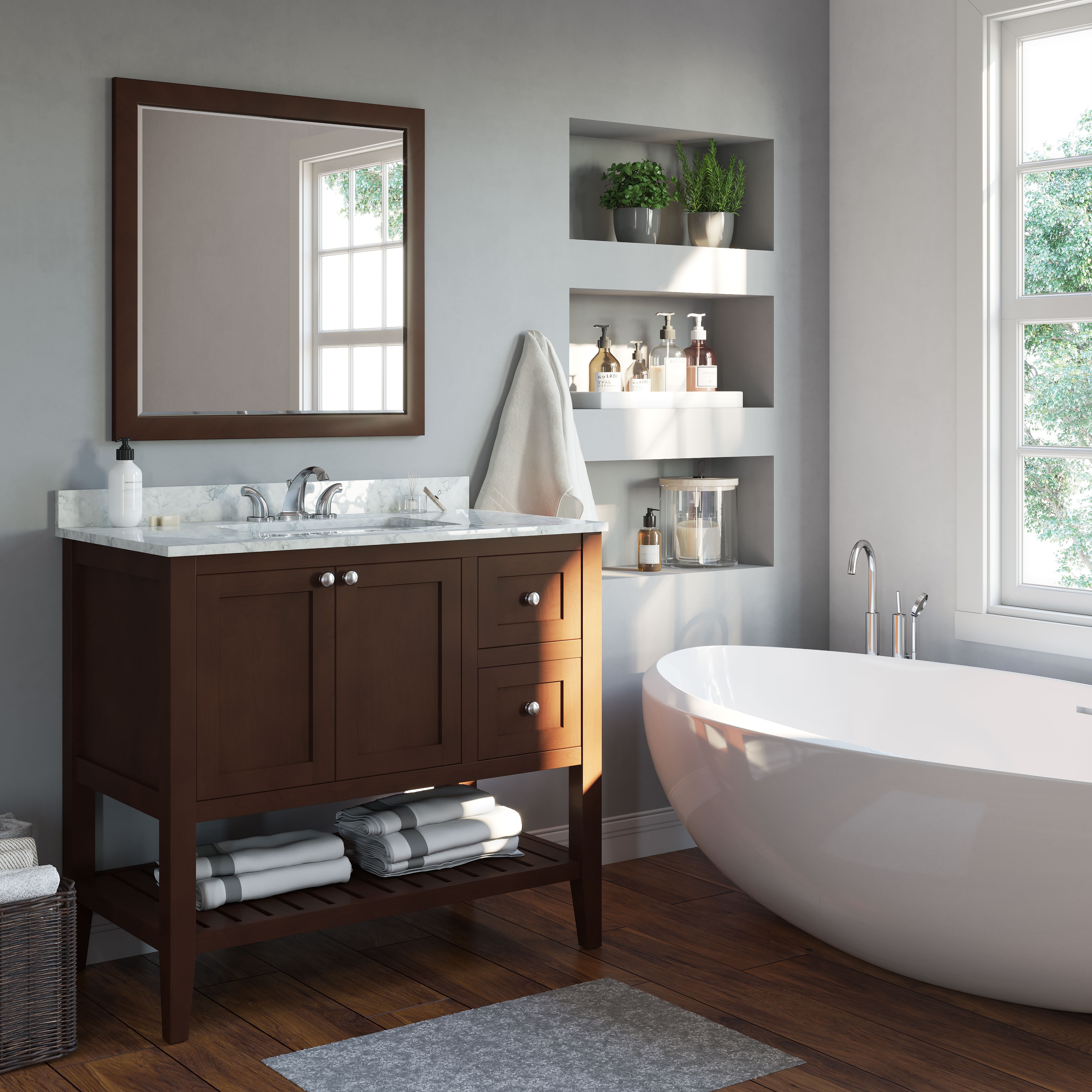 43 in online bathroom vanity