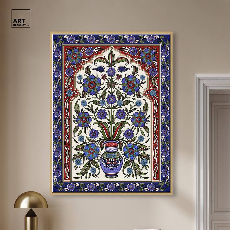 Royal Vase Bloom Canvas by Art Remedy, Gallery Wrapped