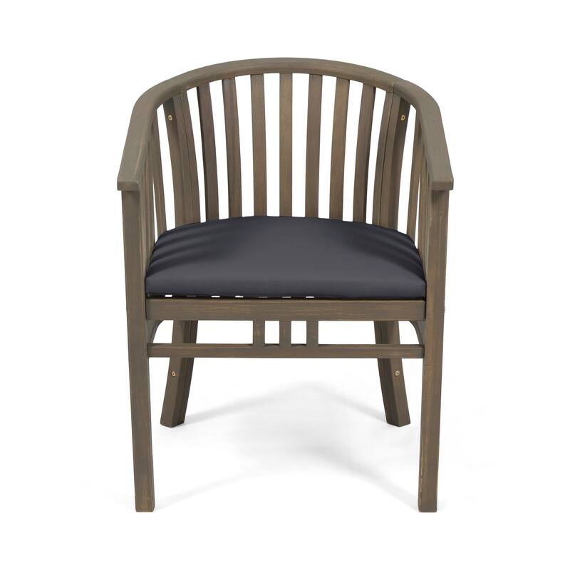 Exquisite Outdoor Wooden Dining Chairs with Cushions