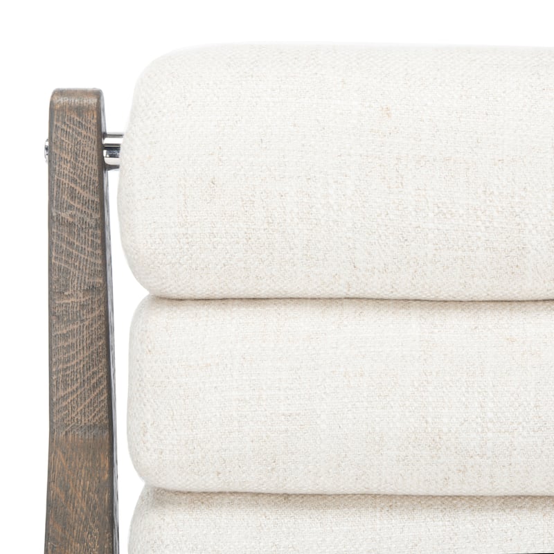 SAFAVIEH Couture Heida Channel Tufted Chair - 24.8"x33.1"x39.2" - 25Wx33Dx39H
