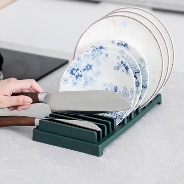 Waterproof Individual Grid Dish Rack Hollow Structure Stable Plastic