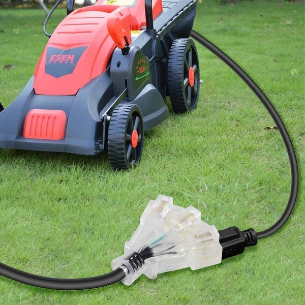 100 FT 12/3 Extension Cord Heavy Duty 3Outlet Indoor/Outdoor SJTW