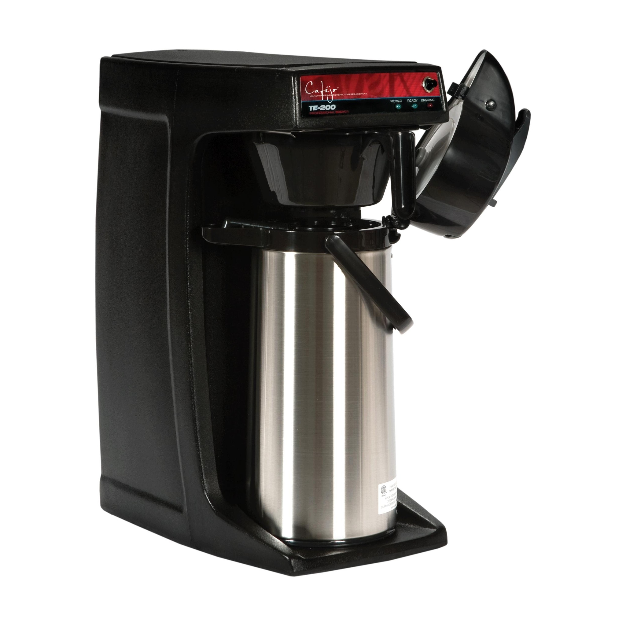 Cafejo TE-220 Thermal Coffee Maker and Airpot Black/silver Bed