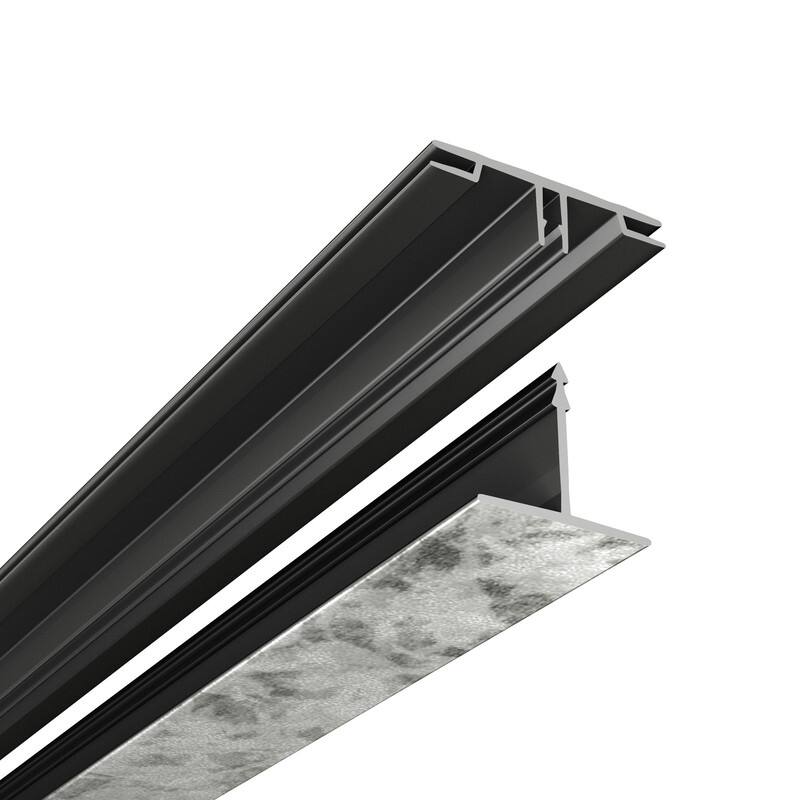 CeilingMAX 100 sq. ft. Galvanized Steel Surface Mount Grid Kit - Silver - 2 x 2