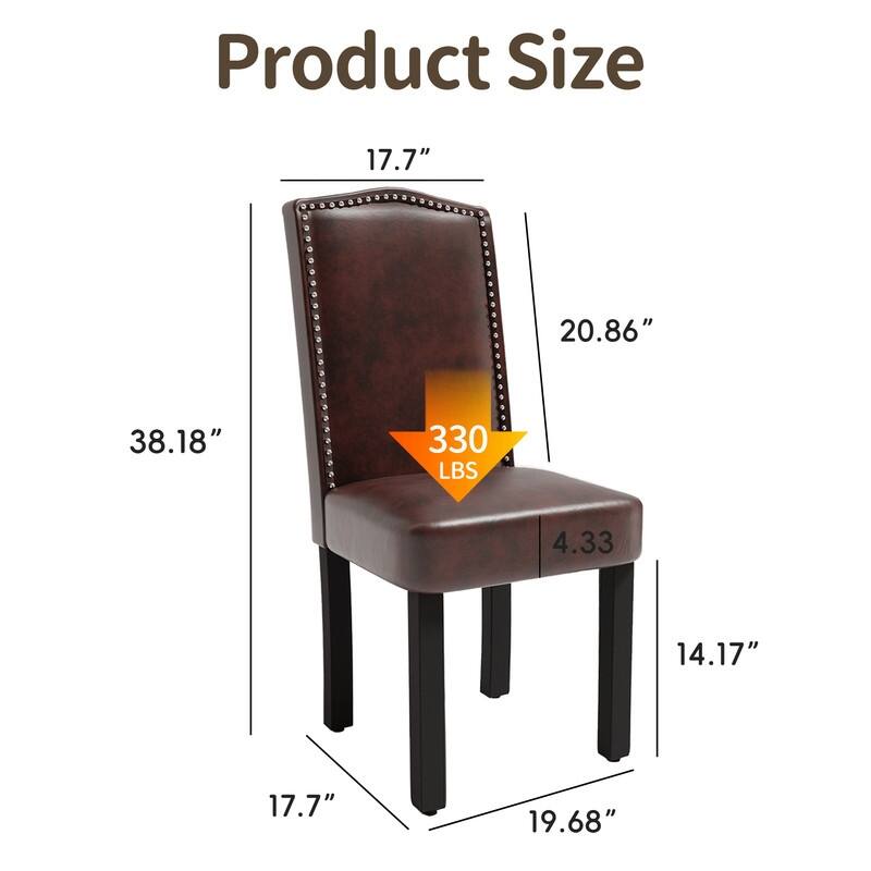 Dining Chairs With Upholstered Fabric (Set of 2)