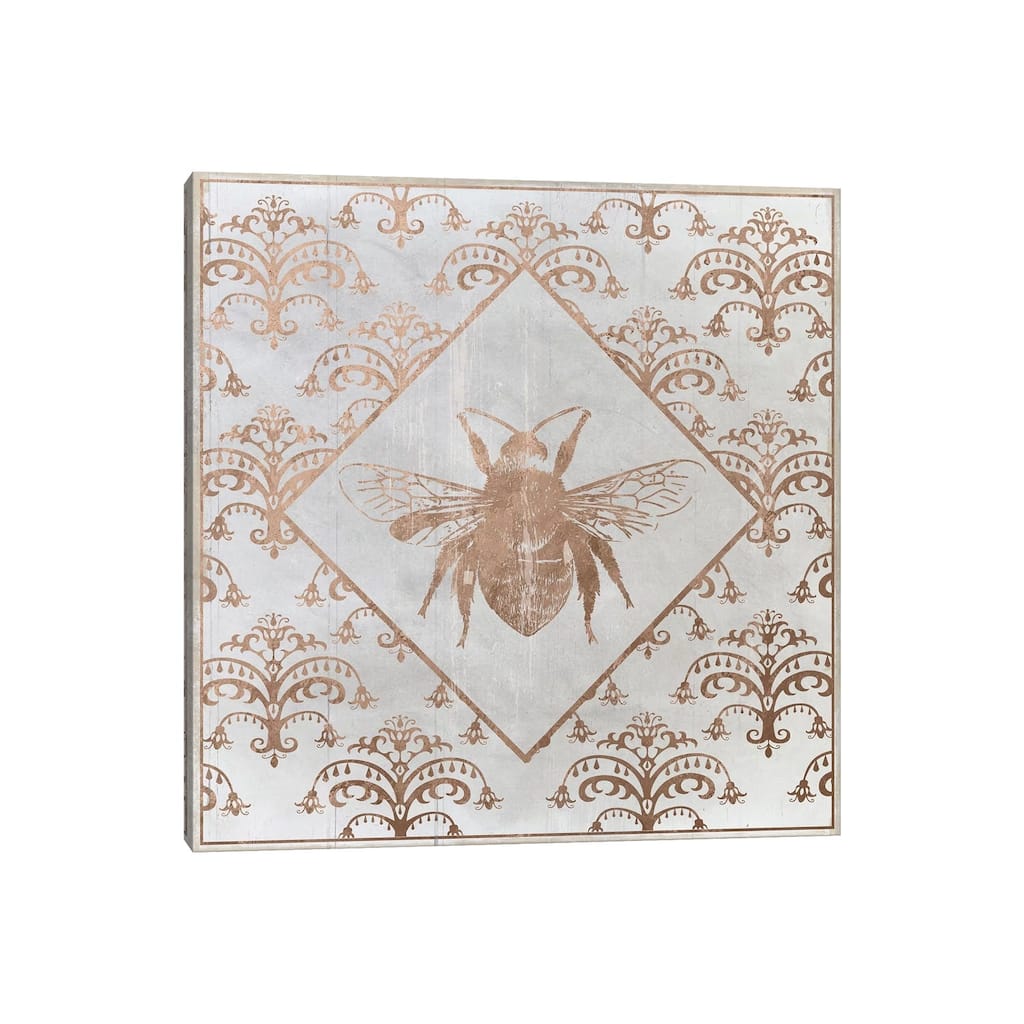 iCanvas "Bee Distressed I" by Daniela Santiago Canvas Print
