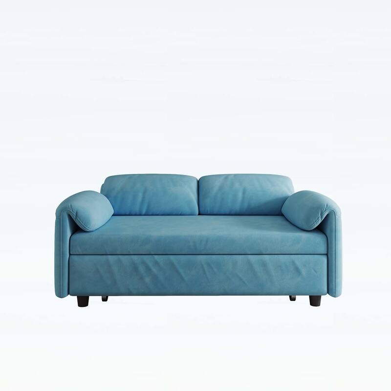Sofa Centric Design: 54-Inch Sofa Bed with Dual Purpose - A Stylish Retractable Bed for Your Living Room