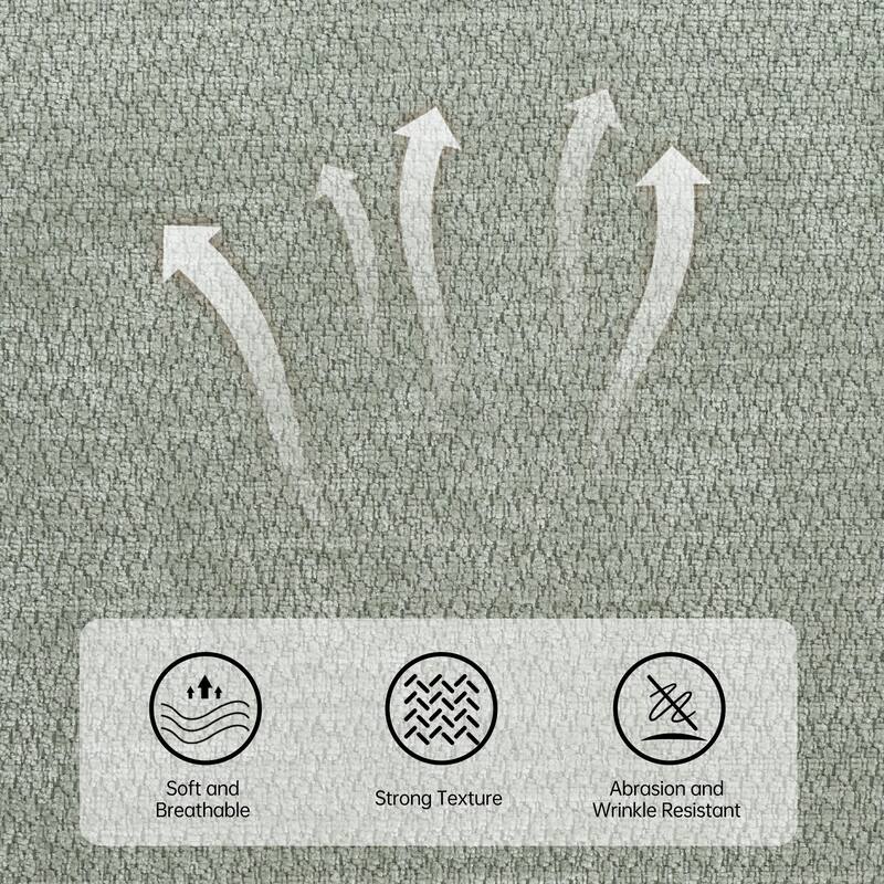 Arm Fabric bench with Solid Wood ,51.8-inch Upholstered Bench for Living Room ,Bedrooms