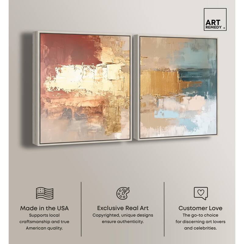 Earthy Glow V Canvas Set of 2 by Art Remedy