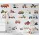 preview thumbnail 1 of 3, Truck Wall Decals - Construction Truck wall Nursery Decor 22x35