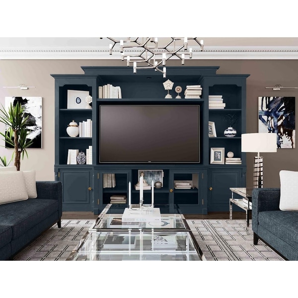 Virginia Solid Wood White Entertainment Center Bed Bath Beyond 28991422