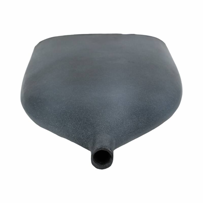 Decorative Sleek Sculptural Metal Vase - Contemporary Flower Vase