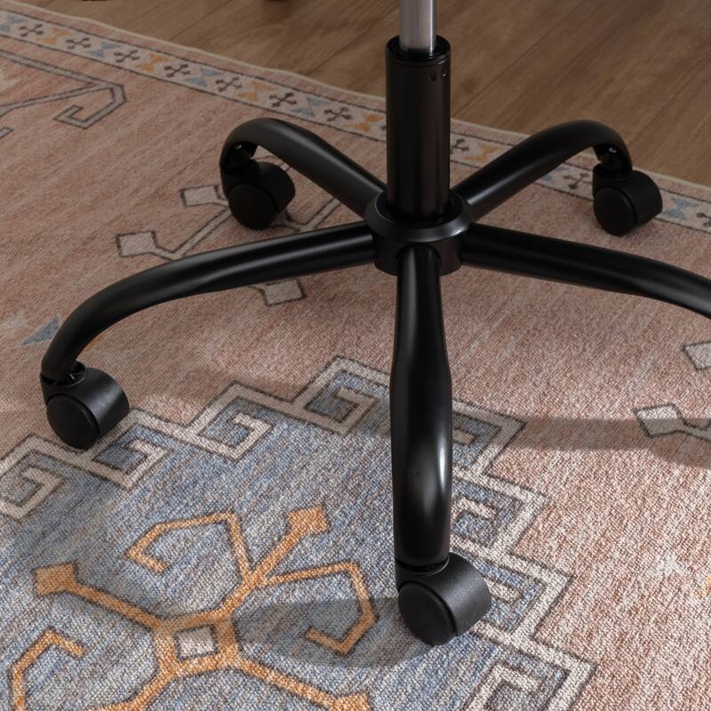 Linon Richard Sherpa Adjustable Height Office Chair