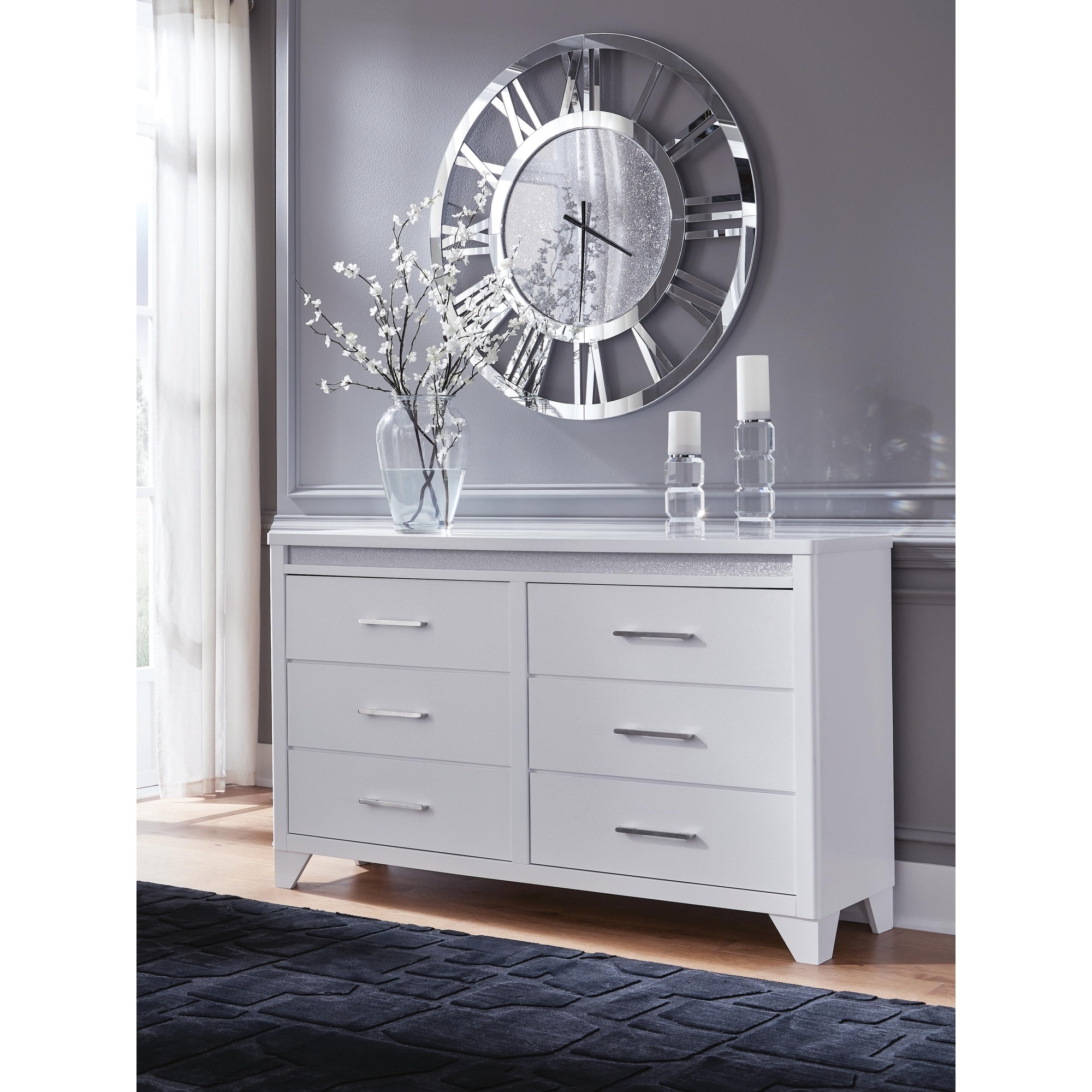 Signature Design by Ashley Stenluxe White Dresser