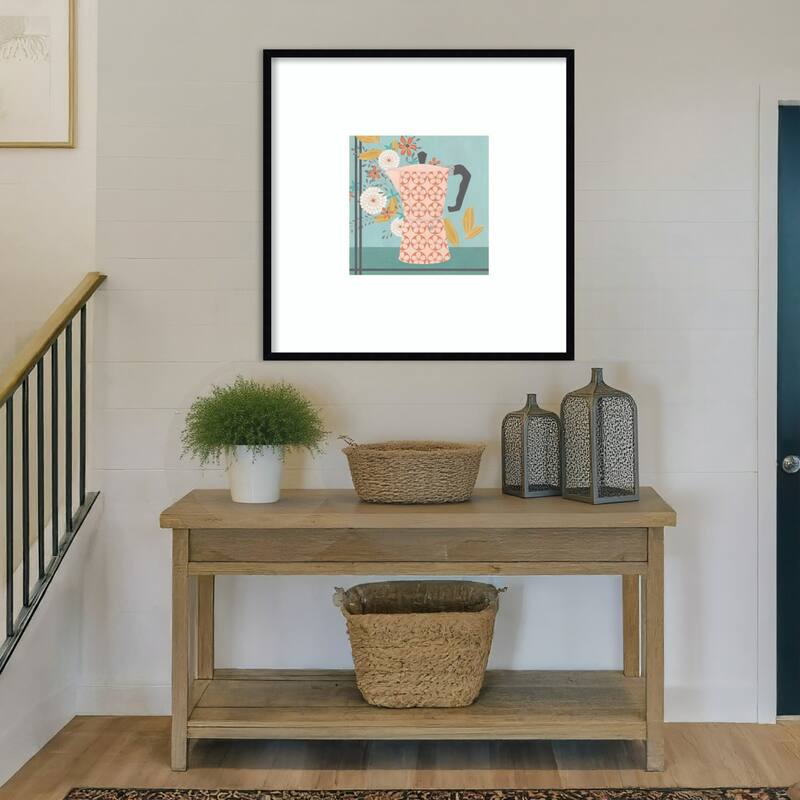Whimsical Kitchen No. 1 by June Erica Vess Wood Framed Wall Art Print