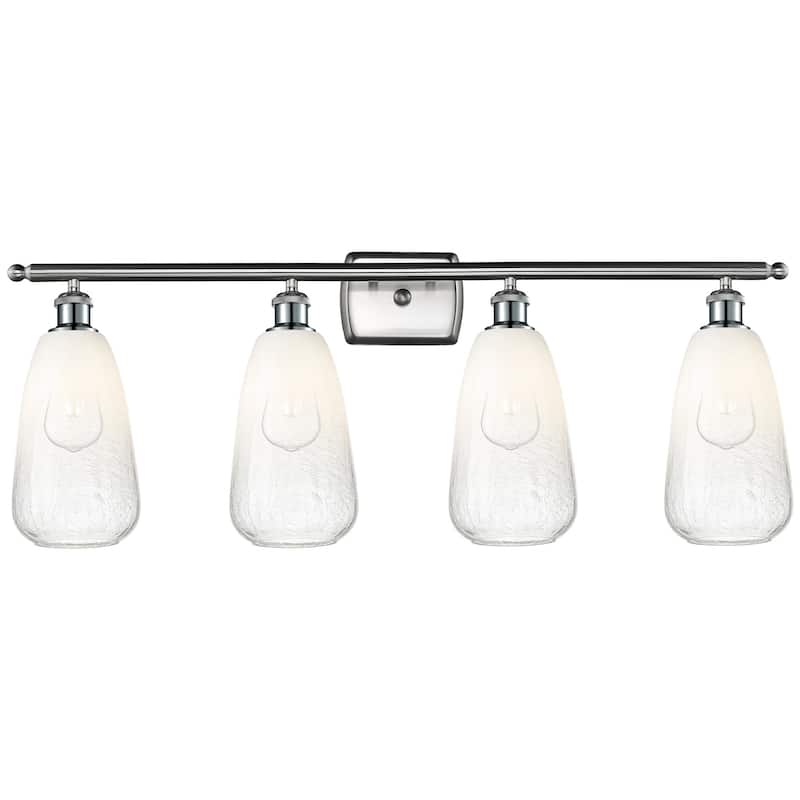 Innovations Lighting 516-4W-14-36 Brookhaven Almond Vanity Brookhaven - Brushed Satin Nickel / Opal