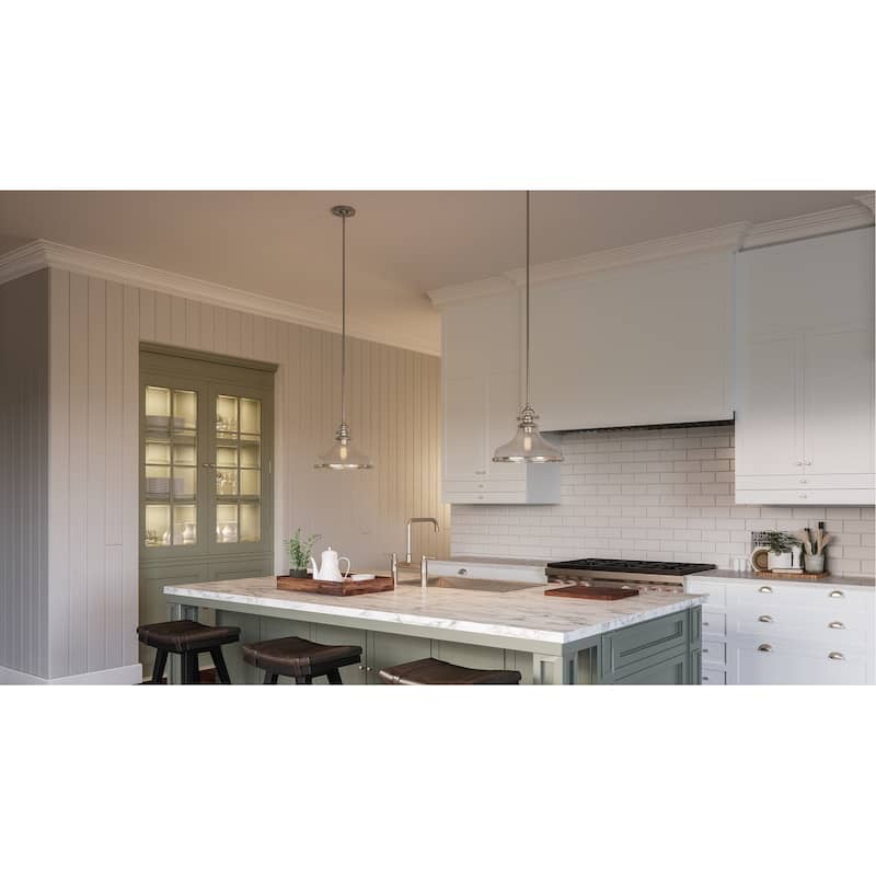 Quoizel Grant Brushed Nickel 1-light Pendant
