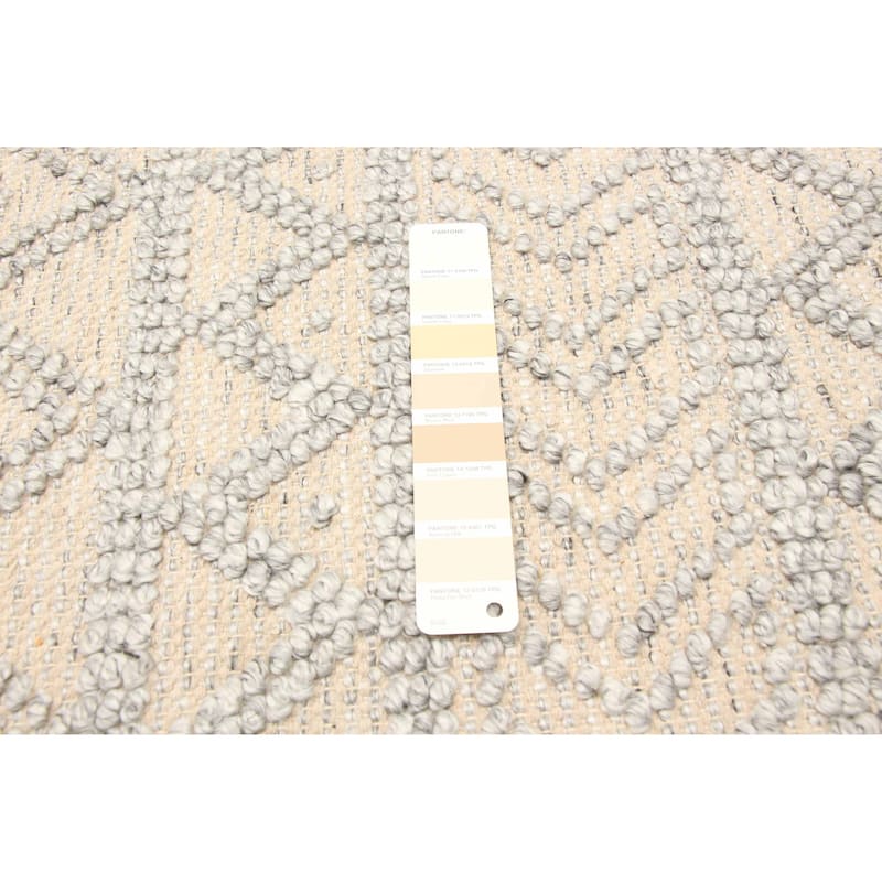 ECARPETGALLERY Braid weave Sienna Tan Wool Rug - 5'2 x 7'5