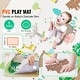 preview thumbnail 2 of 8, Multi Color PVC Foldable Baby Play Mat with 0.5" Thick Cushion Waterproof Surface and Non-Slip Texture