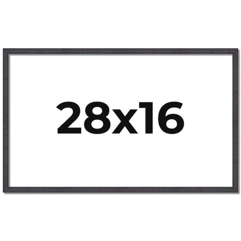 28x16 Frame Brown Picture Frame - Complete Modern Photo Frame Includes