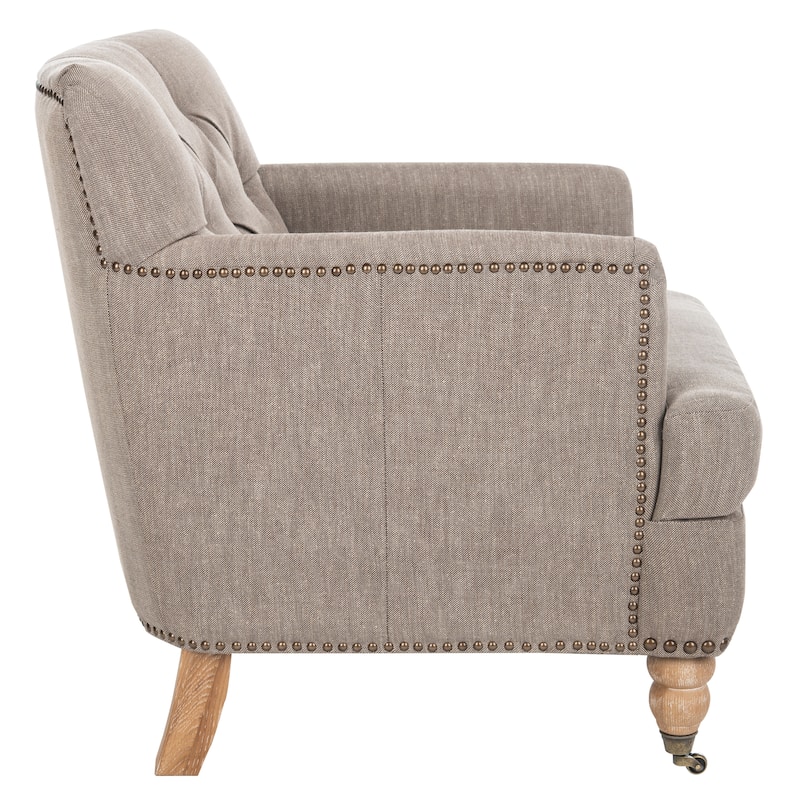 SAFAVIEH Tori Antiqued Tufted Club Chair - 28" x 34.4" x 32.7". - 28"W x 34"D x 33"H