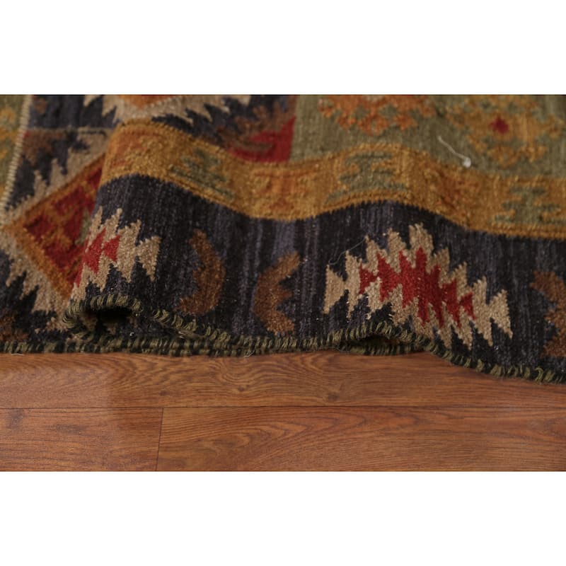Kilim Oriental Area Rug Flatweave Sotuhwestern Wool Carpet - 7'6"x 10'1"