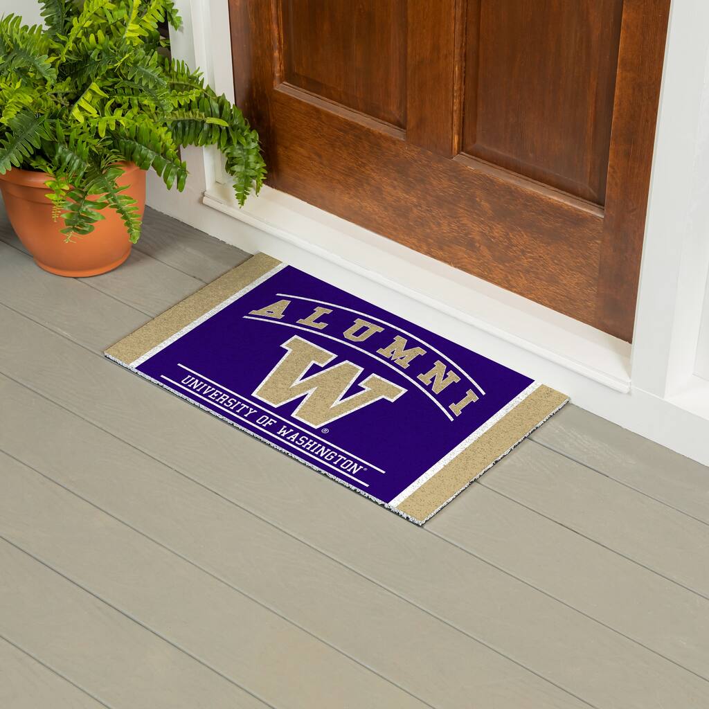 28 in. x 16 in. University of Washington Alumni Full Color PVC Door Mat
