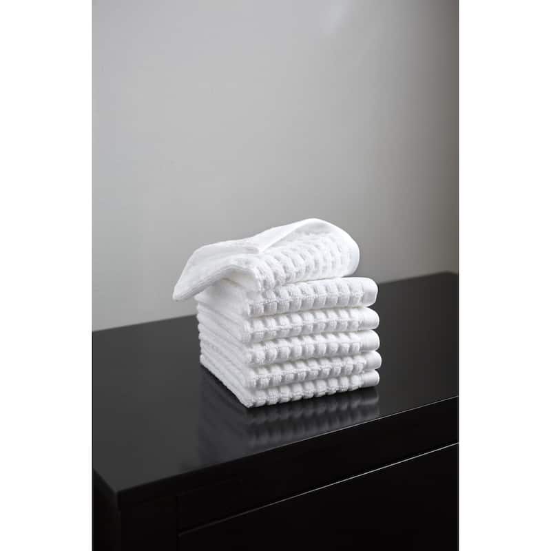 DKNY Quick Dry 6pc Wash Cloth Set Towel Multipack On Sale Bed