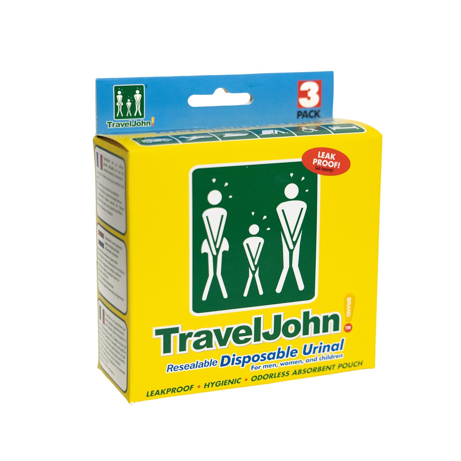 Shop Traveljohn Resealable Disposable Urinal Bags Portable Urinal Bags 28 Oz 3 Count White Overstock 32196105