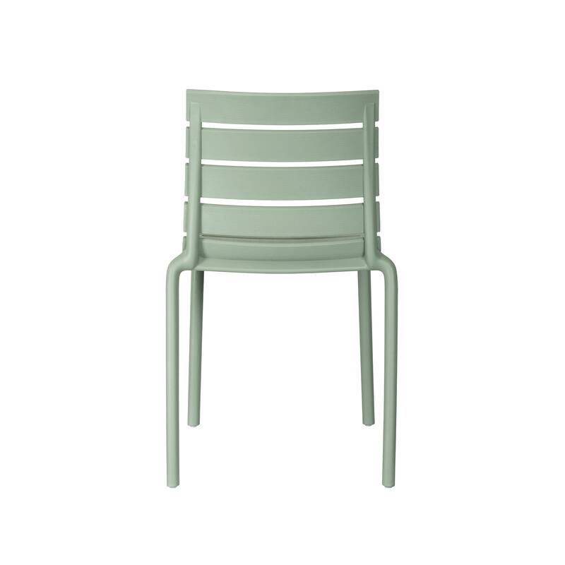 Rylan Set of 4 Stackable Dining Chairs, Indoor/Outoor