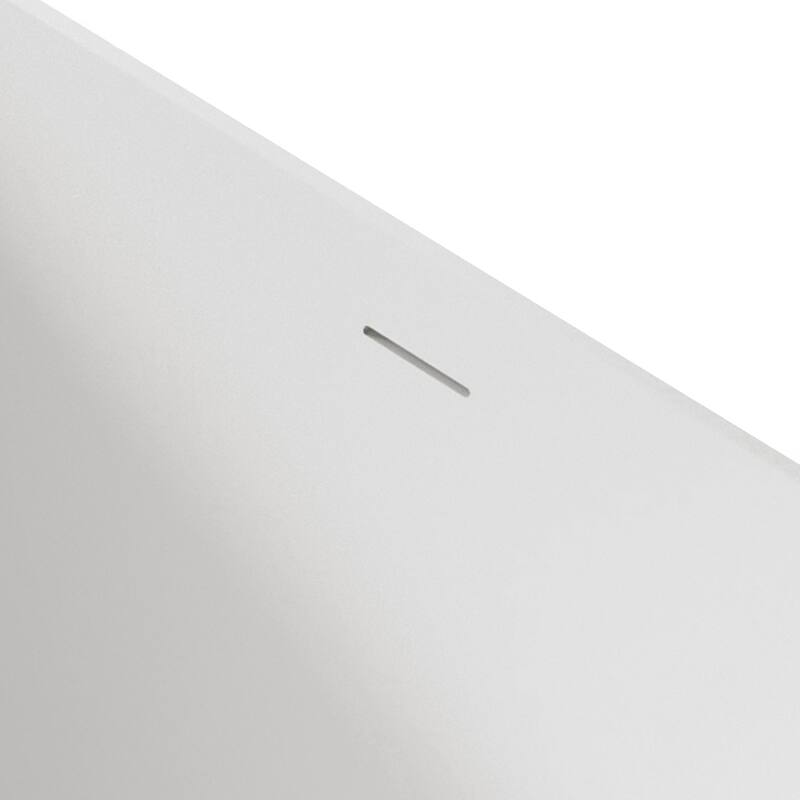 A&E Bath Chester Glossy White Freestanding Rectangle Bathtub