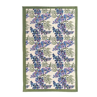 Wisteria Blue/Green Tea Towels 20x30 - Set of 3
